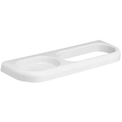 Cleafe - Piattino Porta Sapone Saponetta Bianco Silver Accessori Bagno 125x95 Cm 69464 63935336