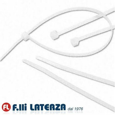 FASCETTE ELETTRICISTA NYLON 2,5X100MM - 100PZ - BIANCO