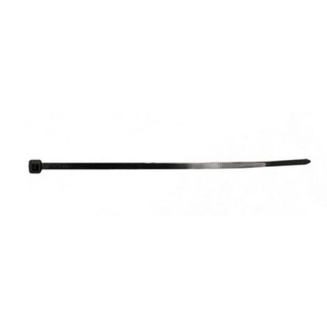 100 PZ FASCETTE PER CABLAGGIO IN NYLON NERE 2.5 x 200 mm