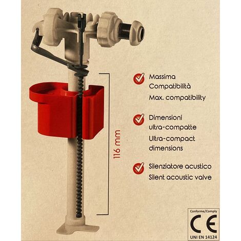 CR Galleggiante NANOTEK Universale Silenzioso 3/8 x Cassette Incasso e  Esterne