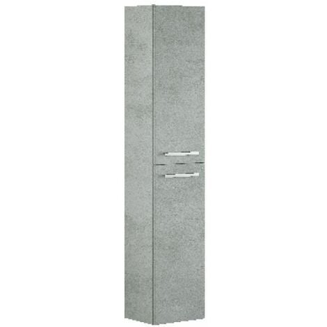 Colonna bagno con cesto portabiancheria L. 40 cm linea Way rovere chiaro