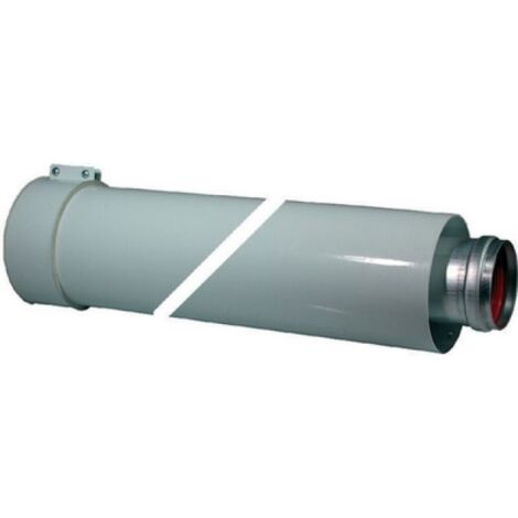 Tubo Di Prolunga Per Stufa LANZZAS Fire – 1000 Mm X 200 Mm – Acciaio 2 Mm – Vernice Senotherm Grigio Ghisa - 2