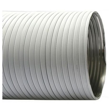 TUBO FLESSIBILE IN ALLUMINIO PREVERNICIATO LUNGHEZZA 3 MT Diam. 80