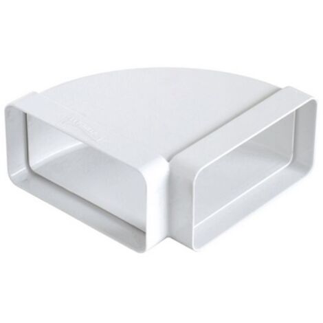 CURVA ORIZZONTALE IN ABS PER TUBO RETTANGOLARE mm 120x60