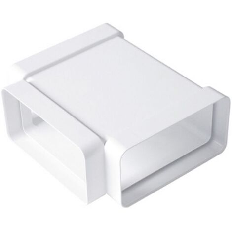 RACCORDO A &quotT&quot IN ABS PER TUBO RETTANGOLARE mm 120x60