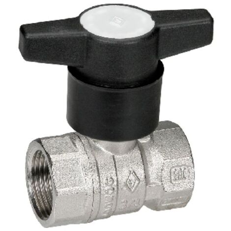 VALVOLA A SFERA FEMMINA-FEMMINA C/PROLUNGA NYLON 3/4" DN 20