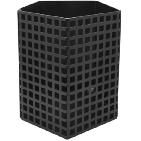 Cesto Per Pellet In Acciaio - Rettangolare 24x24x18 Cm, Con Guanto Da Forno Incluso, Per Bruciare Pellet In Caminetti E Stufe