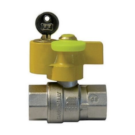 VALVOLA A SFERA GAS FF CON SERRATURA 1"