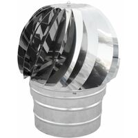 TIRAFUMI BASE TONDA ACCIAIO INOX Diam. 140