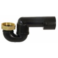 SIFONE VASCA SNODATO IN PHED CON DADO IN OTTONE 1"1/4