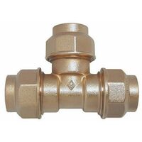 RACCORDO A TEE DOPPIO IN OTTONE Diam. 40