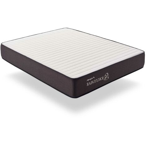 Matelas à Ressorts 140x200 cm - Exclusive  - Matelas Ressorts Ensachés Hybrid, Multicouches Mousse à mémoire de forme HR + Blue Latex, Confort Mi-Ferme, Épais 24 cm