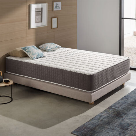 Matelas 160x200 cm - Extrafresh - Matelas Ressorts Ensachés Hybrid, Mousse mémoire HR, Blue Latex, Équilibré, Réversible, Très épais 30 cm