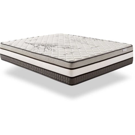 Matelas Solar 160x200 - Soutien Blue Latex - Mousse à  mémoire HR - Excellent Confort - Haute Qualité - Respiration Optimale -Très épais 30 cm