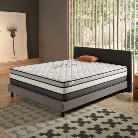 Matelas 140x190 h3en mousse à 7 zones différenciées 20 cm poids maximum 110  kg par carré MATERASSIEDOGHE Pas Cher 