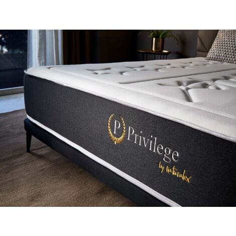 Naturalex - Matelas Privilège 180x200 cm - Très épais 30 cm - Mousse mémoire de forme HR, Blue Latex - 7 zones de confort - Haut de Gamme