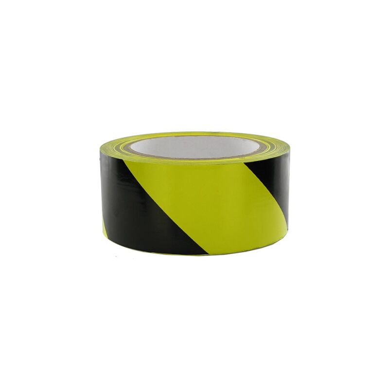 Black / Yellow Self Adhesive 50mm 2 Hazard Warning Marking Safety Tape
