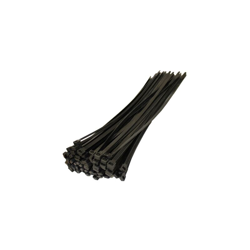 Cable Zip Ties Heavy Duty 370mm x 4.8mm 100 pack Black SelfLocking