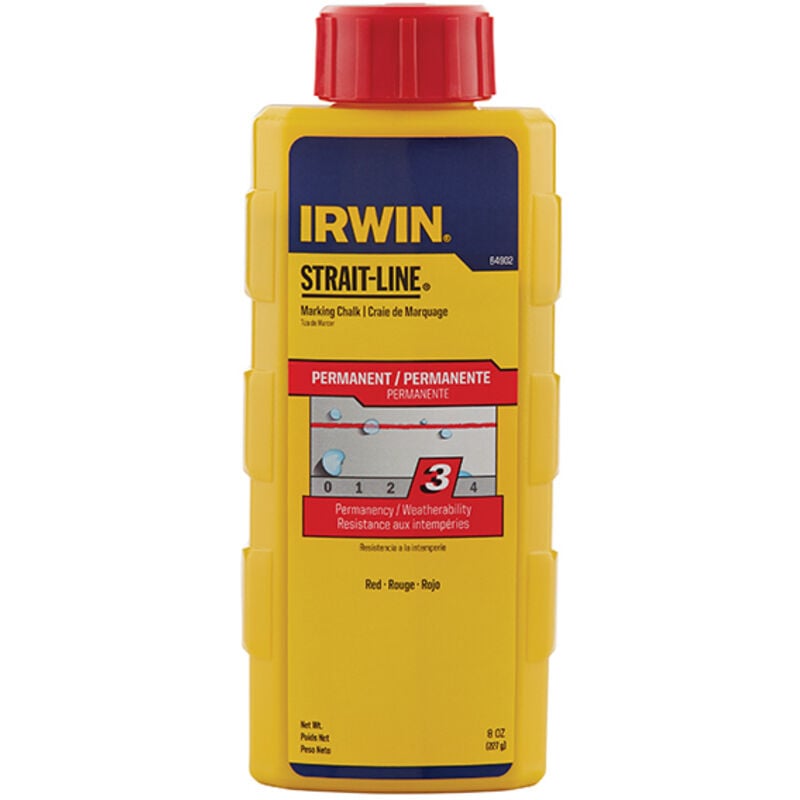 Irwin StraitLine 8oz Standard Red Marking Chalk