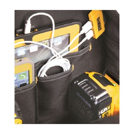 Dewalt DGCL33 Pro 33 Pocket Lighted USB Charging Tool Backpack