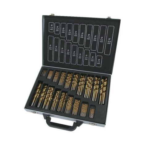 Pti Pc Titanium Coated Hss Drill Bit Set Mm To Mm Metal Carry Case