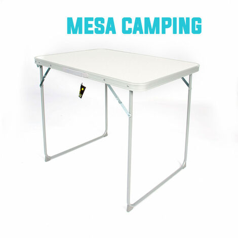 Mesa plegable camping adaptable en 2 alturas Aktive