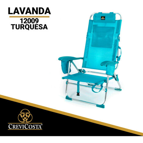 Tumbona plegable, silla de cubierta para exteriores con respaldo ajustable  de 15 a 80 grados, silla reclinable para playa, piscina, silla de cubierta