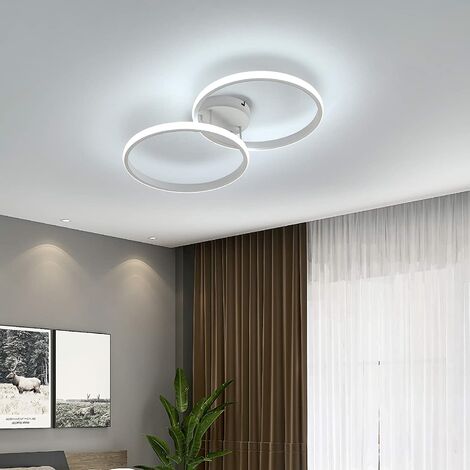 Plafón LED Diseño moderno Blanco Frío 6000K Redondo Lámpara Techo