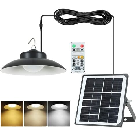 Lámpara Solar Colgante para Exteriores, Lámparas Colgantes Solares con  Cable de 5M, IP65 Resistente al Agua