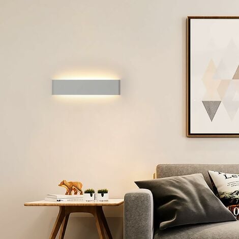 Luz LED con sensor de movimiento para interiores, aplique de pared moderno  de 7 W 3000 K, lámparas de aluminio para sala de estar, dormitorio