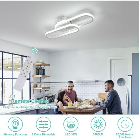 Lámpara de ventilador de techo dorada contemporánea LED creativa de 56  pulgadas con control remoto para sala de estar (56 pulgadas)