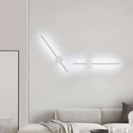 Lámpara de pared LED interior de 12 W Lámpara de pared acrílica moderna  para la sala de estar, la escalera y el corredor, blanco frío