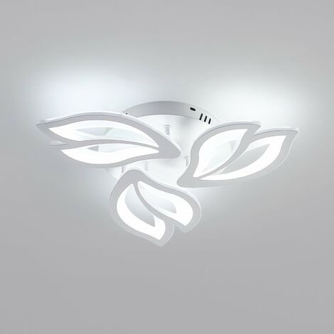 Lamparas de Techo Modernas, Plafón LED Techo Regulable 45W, Luz de Techo  Colgante de Diseño de Pétalos, Lámpara de Techo de Acrílico para Sala de  Esta