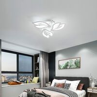 Lámpara LED de techo regulable con mando a distancia 24 W para cuarto de baño lámpara de techo para salón pasillo, balcón salón habitación de los niños 4000 K dormitorio sótano IP44 