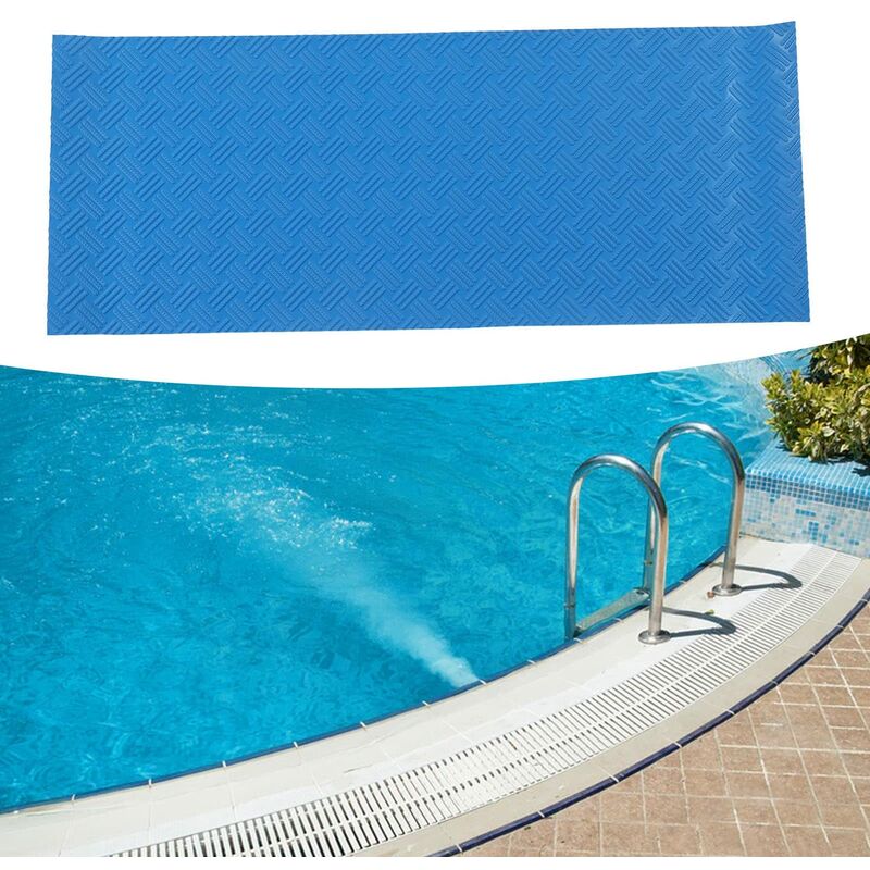 Couverture de piscine ronde en tissu antigel, tapis de jardin