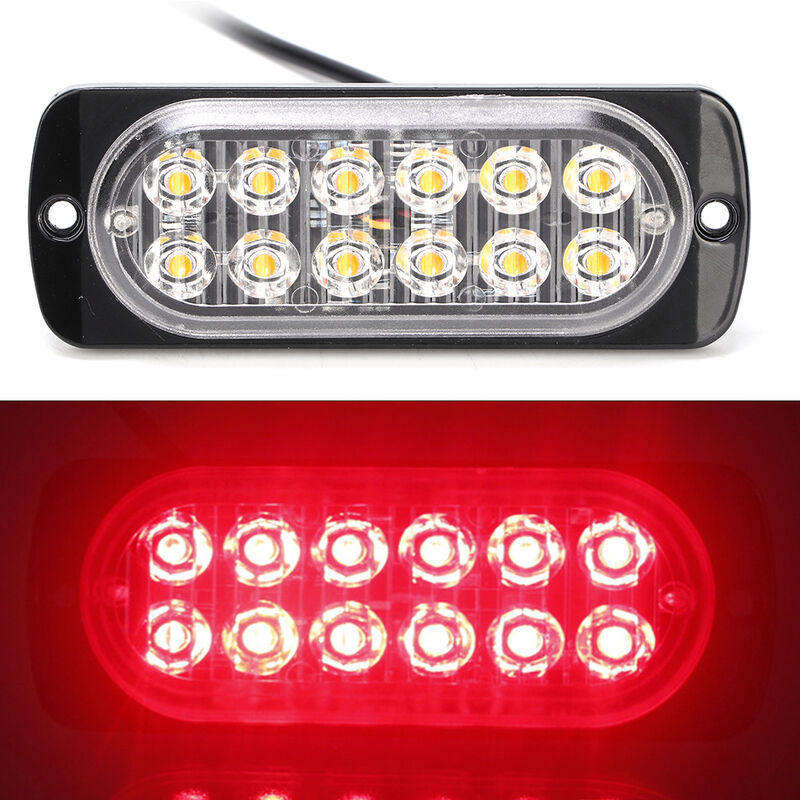 Lumière Stroboscopique Latérale Menée, Lampe à Clignoter d'Urgence Étanche  Réglable Universelle pour Camions pour Motos pour UTVs 