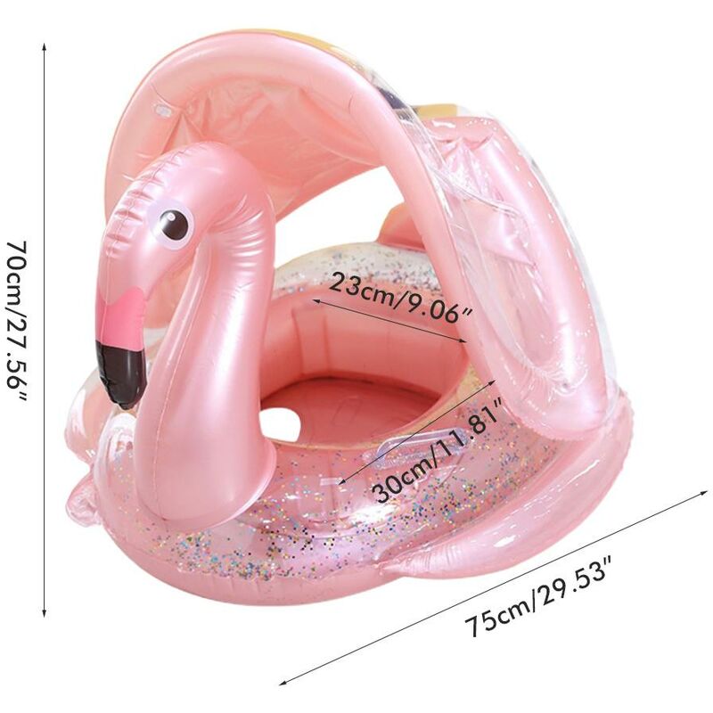 Luge Gonflable pour Adulte Flamant Rose