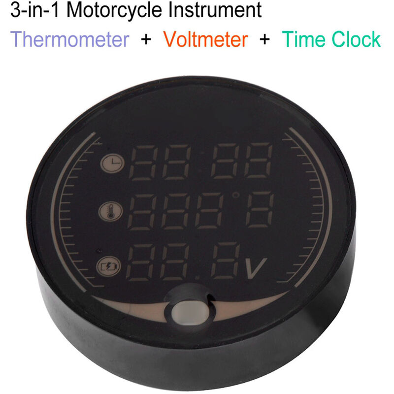 Achetez Motorcycle 3 en 1 Horloge Numérique + Thermomètre +