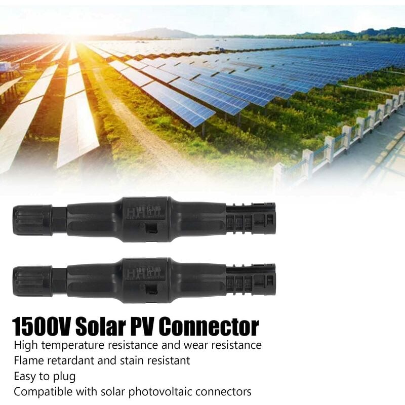 Connecteur Solaire Photovoltaïque, Porte-fusible Solaire, Connecteur de Fusible  Solaire PV 1500V PPO Boîtier Résistant à