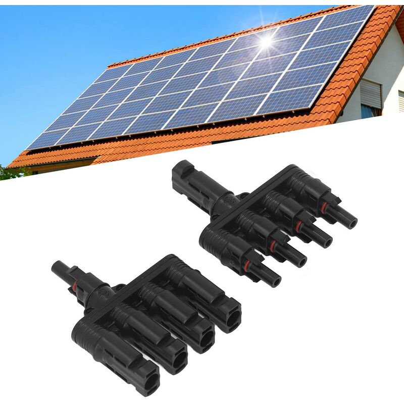 Câble de connecteur de panneau solaire MC4 DC 1x mâle à 4x femelle