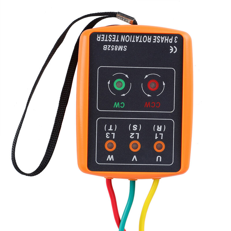 SM852B 60V ~ 600V AC testeur de Rotation à 3 phases détecteur d'indicateur  de Phase numérique LED Buzzer compteur de séquence de Phase testeur de  tension