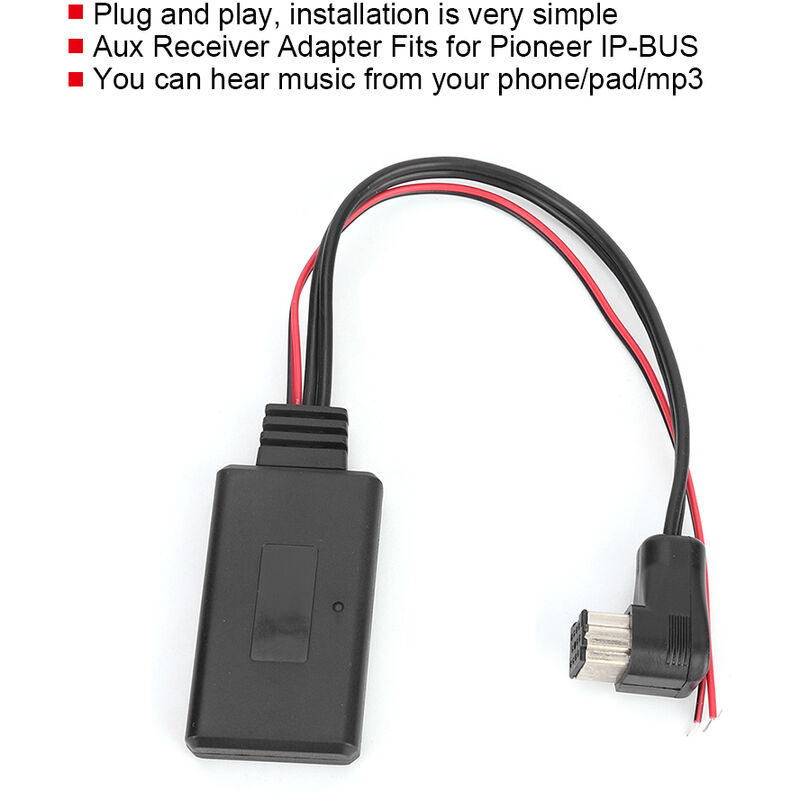 Vhbw Adaptateur pour autoradio compatible avec VW Polo 6R (2009 - 2014),  Scirocco (2008+) autos, véhicules - 4 broches avec prise USB
