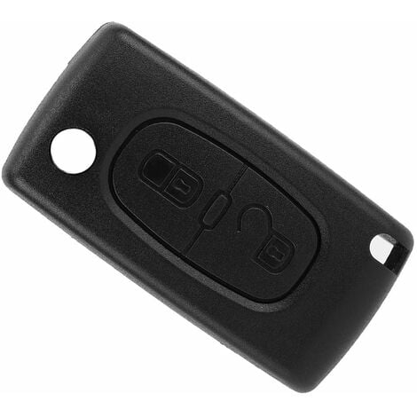 Accessoires De Clé De Voiture 2 Boutons Key Shell Car Key Case Cover  Accessoire De Remplacement Fit Pour Peugeot 206 306