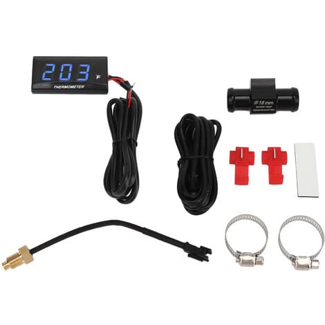 Thermomètre Numérique pour Moto, et 18mm/22mm Adapter, Instruments