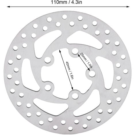 Disque de frein large de 100 mm en acier inoxydable 5 trous avec 5 vis pour