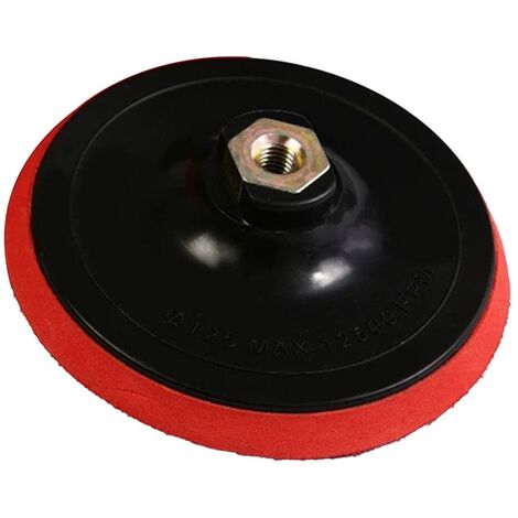 Un Disque De Polissage De Fond Rouge Hexagonal De 125 Mm, Un