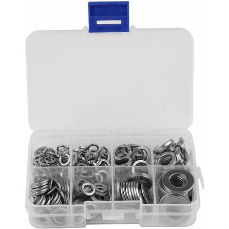 200Pcs Kit D'Assortiment De Joint Plat, Joint Rondelle, Ecrou Et Boulon En  Cuivre, Avec Boite