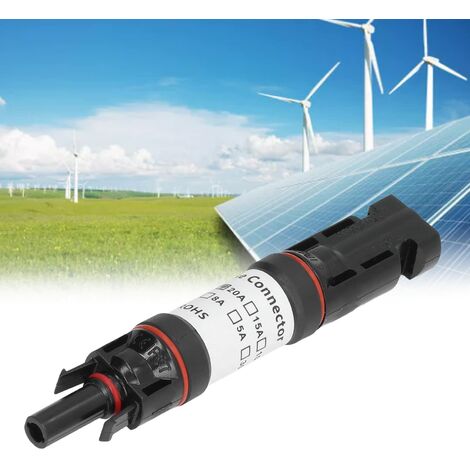 EJ.life porte-fusible PV Porte-fusible solaire Connecteur de câble de  panneau PV IP67 Étanche DC 1000V pour la protection (20A)
