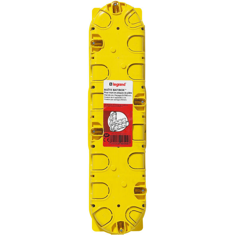 Legrand LEG90543 - Scatola Da Incasso A 3 Posti Batibox, In Cartongesso