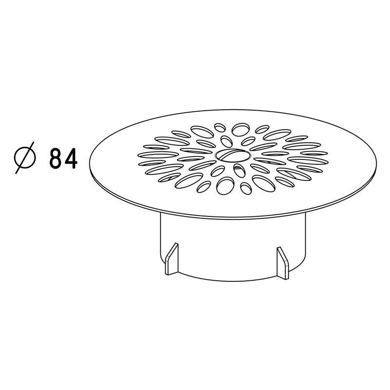 ShowerShroom 2 In. Walk In Shower Stall Drain Protector Hair Catcher In